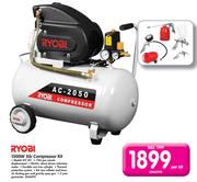 Ryobl 1500w 50L Compressor Kit KIT 201