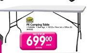 Camp Master PE Camping Table-183(i) x 76cm(w) x 100cm(h)