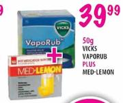 Vicks Vaporub 50ml Plus Med-Lemon