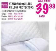 Simple Choice Standard Quilted Pillow Protectors