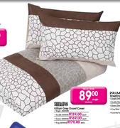 Sheraton Killian Grey Duvet Cover King