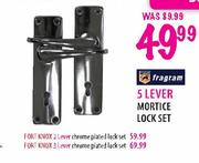 Fragram Fort Knox 2 Lever Chrome Plated Lock Set