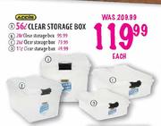 Adds Clear Storage Box 11L