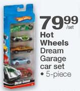 Hot Wheels Dream Garage Car Set-5-Piece-Per Set