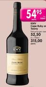 Kwv Cape Ruby Or Tawny-6 x 750ml