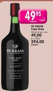 De Krans Cape Ruby-1 x 750ml