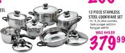 12 Piece Stainless Steel Cookware Set