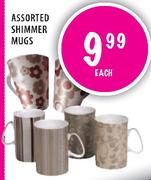 Assorted Shimmer Mugs-each