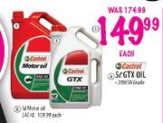 Castrol GTX Oil(20W50)-5Ltr Each