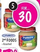 Purity 2nd Foods Assorted-5's