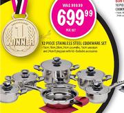 12 Piece Stainless Steel Cookware Set-per set