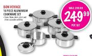 Bon Voyage 10 Piece Aluminium Cookware Set-per set