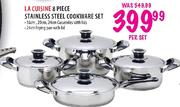 La Cuisine 8 Piece Stainless Steel Cookware Set-per set