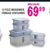12 Piece Microwave Storage Containers