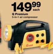 Q Premium 5-In-1 Air Compressor Each
