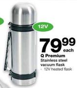 Q Premium Stainless Steel Vacuum Flusk Each-12V