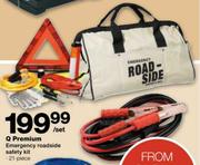 Q Premium Emergency Roadside Safety Kit (21-Piece) Per Set 