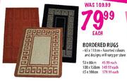Bordered Rugs 50 x 80cm-Each