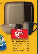 Lvy Stripe Dinner Plate-Each