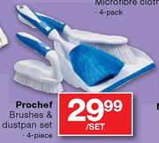 Prochef Brushes & Dustpan Set-4 Piece Per Set 