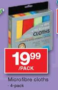 Microfibre Cloths-4 Pack Per Pack