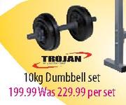 Trojan Dumbbell Set-10kg Per Set
