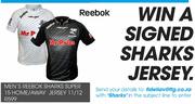 Reebok Men's Sharks Super 15 Home/Away Jersey 11/12