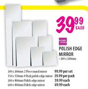 Simple Choice 4 Pack Polish Edge Mirror-150x150mm Per Pack 