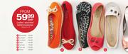 Ladies Assorted Ballerina Pumps Canvas-Per pair