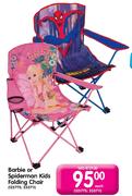 Barbie Or Spiderman Kids Folding Chair-Each