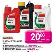 Castrol GTX 20W50-500ml  Each 