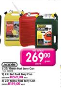 Addis Red Fuel Jerry Can-25Ltr Each