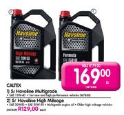Caltex Havoline High Mileage-5Ltr Each