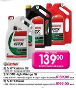 Castrol GTX High Mileage Oil-5Ltr Each