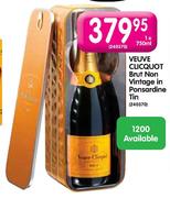 Veuve Clicquot Brut Non Vintage in Ponsardine Tin-1x750ml