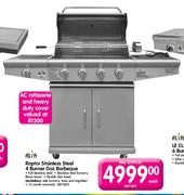 Alva Raptor Stainless Steel 4 Burner Gas Barbeque - Each