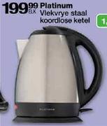 Platinum Vlekvrye Staal Koordlose Ketel - Elk