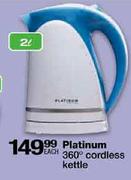 Platinum 360 Deg. Cordless Kettle - 2 Ltr