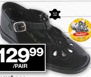 Toughees T-Bar School Shoes Sizes 9-1