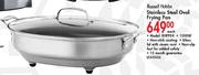 Russell Hobbs Stainless Steel Oval Frying Pan-Each