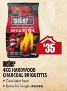 Weber Hardwood Charcoal Briquettes-4Kg