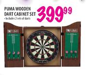 Puma Wooden Dart Cabinet Set