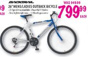 Backtral 26" Mens/Ladies Outback Bicycle Each