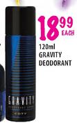 Gravity Deodorant - 120ml Each