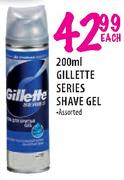Gillette Series Shave Gel - 200ml Each