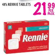 Rennie Tablets - 48's Per Pack