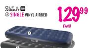 Out & About Single Vinyl Airbed-each