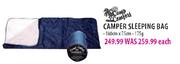 Camp Comfort Camper Sleeping Bag (180cm x 75cm)-175g each 