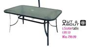 Out & About 6 Seater Table