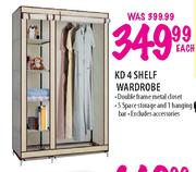 KD 4 Shelf Wardrobe-Each